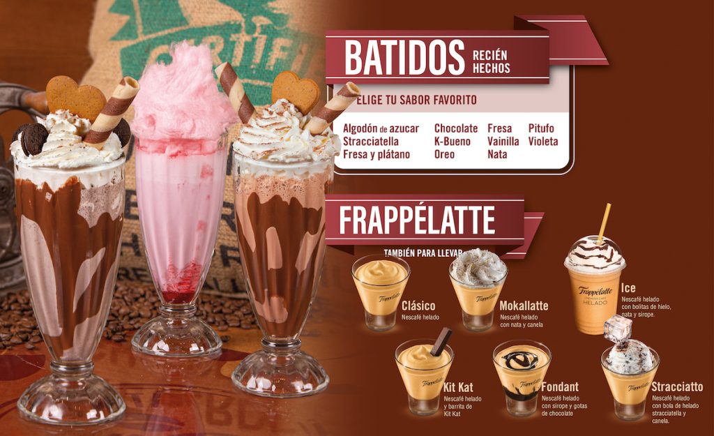 carta de batidos